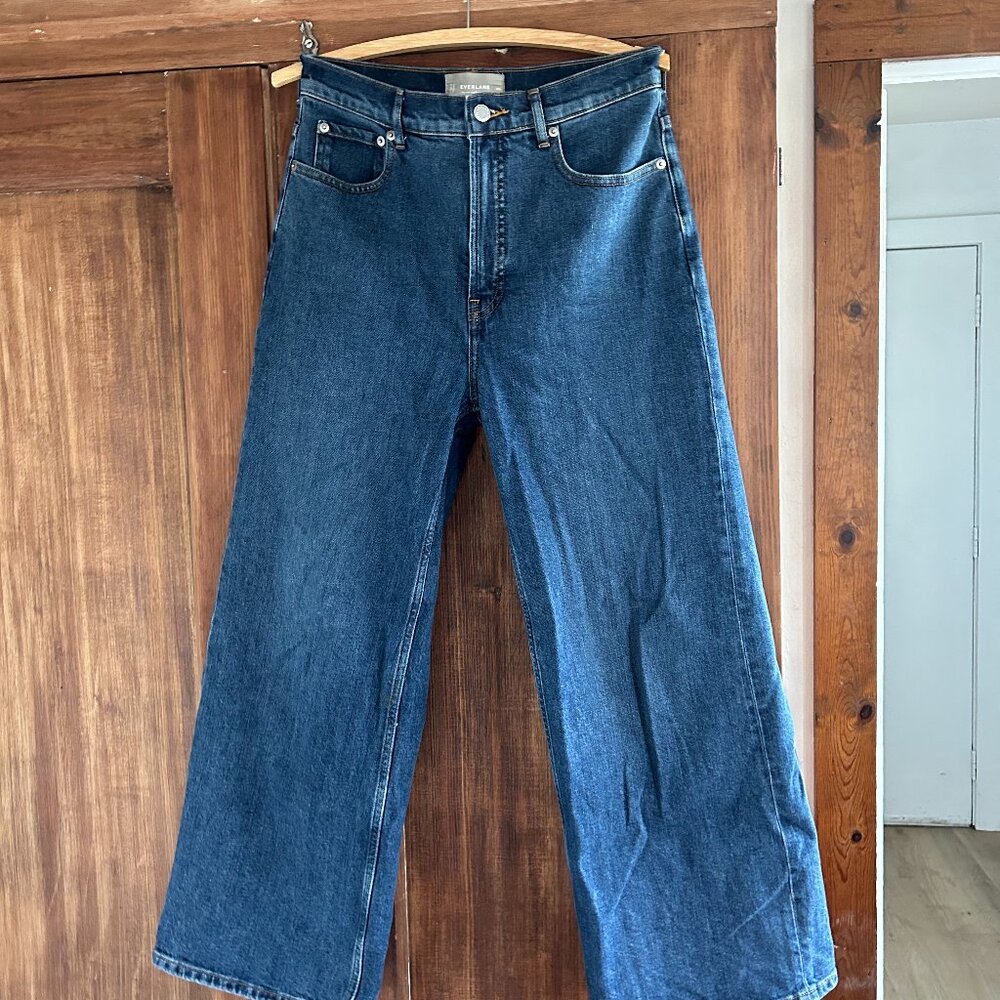 Everlane The Way-High Sailor Jean, Size 28 (27.5" Inseam), Deep Blue
